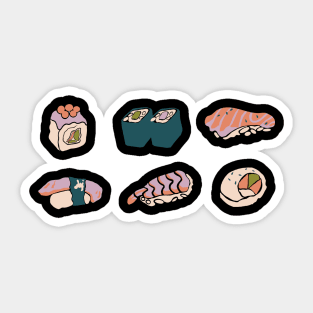 Sushi Picnic - 6 Set Sticker